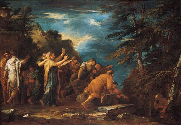 Salvator Rosa Pythagoras Emerging from the Underworld oil painting image